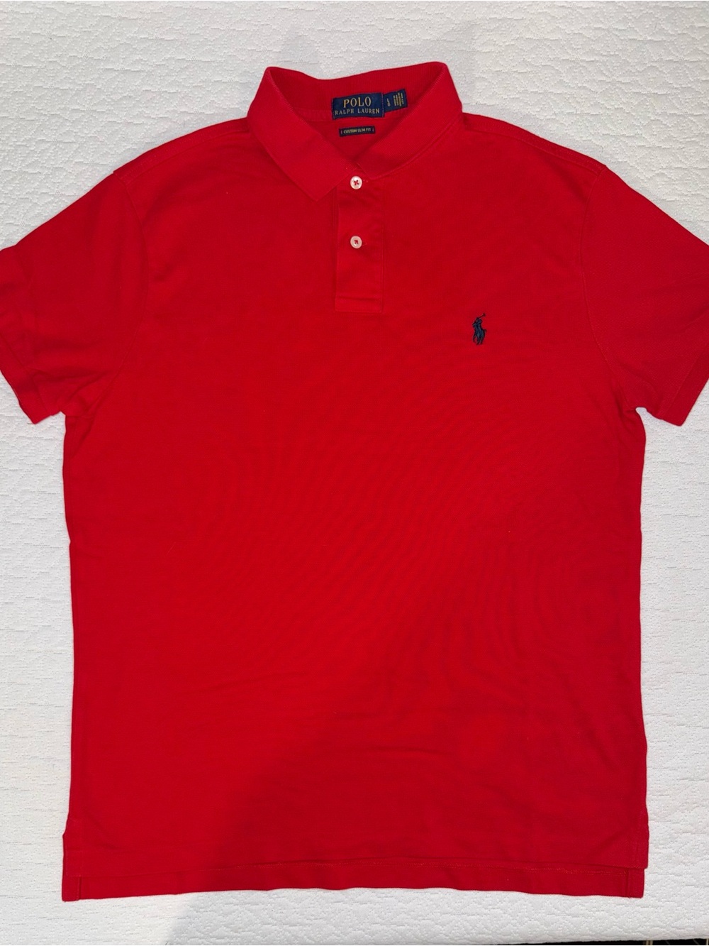 Polo by Ralph Lauren Red Polo Custom Fit Shirt